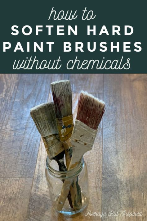 Diy Paint Brush Cleaner, Paint Brush Cleaning, Paint Brushes And Rollers, Dry Brush Painting, Painting Hacks, Cleaning Paint Brushes, Furniture Painting Tips, Paint Tips, Shore House