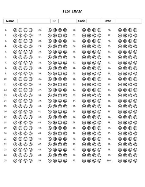 multiple choice questionnaire template - Download this free printable multiple choice questionnaire template if you are a teacher and you want to create your multiple choice exam in a quick way. Test Paper A+, Answer Sheet Template, Survey Questions For Students, School Questionnaire, Bubble Sheet, Choice Template, Kitten Growth Chart, Sample Question Paper, Part Of Speech Noun