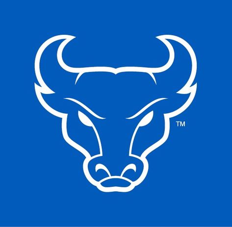 Buffalo Bulls Football 🔵🏈🐃⚪️ Buffalo University, University Of Buffalo, College Lacrosse, Buffalo Bulls, Bulls Basketball, Football Logo, Buffalo Bills, Design Graphique, Lacrosse