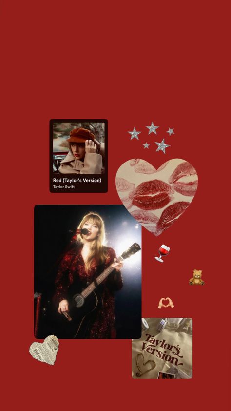 Red tv= autumn season #red #redtv#redaesthetic #redalbum #redaestheticwallpaper #redcoquette Taylor Swift Wallpaper Lyrics Red, Taylor Swift Red Album, Red Taylor Swift, Taylor Swift Taylor Swift, Red Tv, Taylor Guitar, Wallpaper Red, Taylor Swift Red, Taylor S