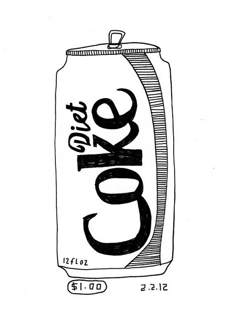 kate bingaman burt Diet Coke Can Tattoo, Diet Coke Illustration, Diet Coke Tattoo Simple, Diet Coke Drawing, Coke Can Tattoo, Diet Coke Tattoo, Cans Illustrations, Coke Tattoo, Cherry Ideas