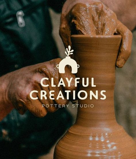 Workshop Logo, Logo Branding Design, Pottery Store, Logo Design Inspiration Branding, Cerámica Ideas, Visual Identity Design, Ceramic Shop, Instagram Branding, Boutique Interior