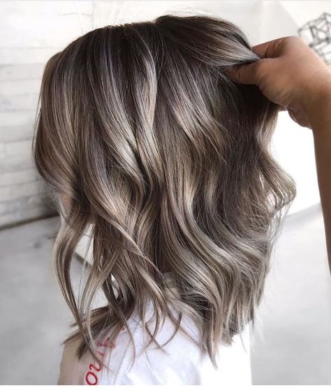 Mermaid Look, Bridemaids Hairstyles, Natural Wavy Hair, Blending Gray Hair, Hair Color Highlights, Hair Color And Cut, Modern Salon, Metallic Hair, Long Hair Cuts