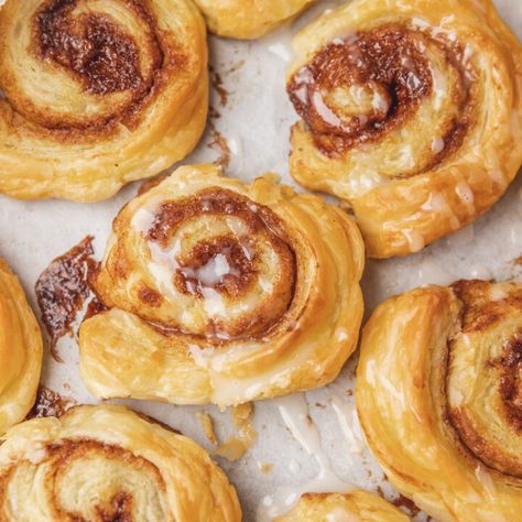 Puff Pastry Cinnamon Rolls Recipe - cravingsmallbites.com Puff Pastry Cinnamon Rolls, Pastry Cinnamon Rolls, Puff Pastry Cinnamon, Cinnamon Swirls, Small Bites Appetizers, Cheese Puff Pastry, Puff Pastry Dough, Xmas 2024, Easy Cinnamon