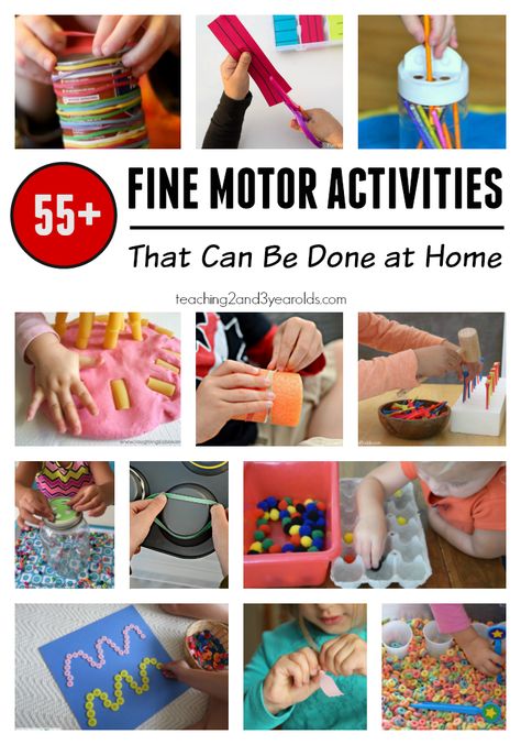 55 simple activities to strengthen fine motor skills with things you probably already have. Great ideas! #finemotor Aba Activities, Montessori Infant, Drama Activities, Fine Motor Activities For Kids, Preschool Craft, Preschool Fine Motor, Fine Motor Skills Development, Fine Motor Skills Activities, Motor Skills Activities