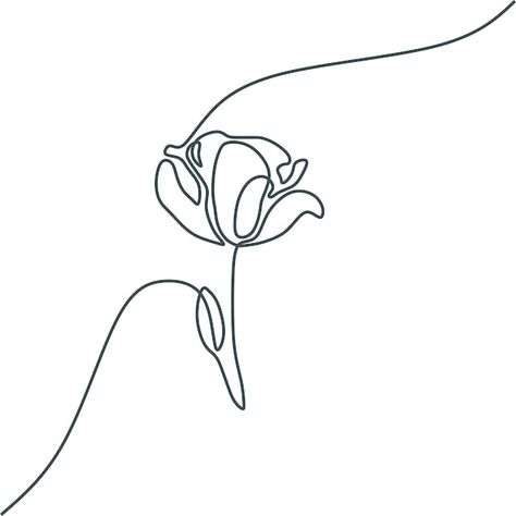 Vector flower line art drawing vector | Premium Vector #Freepik #vector #modern-floral #floral-illustration #beauty-pattern #floral-art Flower Line Illustration, Flower Line Art Simple, Outline Art Aesthetic, Kpop Line Art Drawing, Beauty Line Art, Flower Line Art, Line Art Drawing, Simple Line Drawings, Flat Sketches