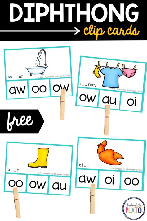 Dipthongs Activities Free, Vowel Teams Activities, Box Activities, Digraphs Worksheets, Word Work Stations, Playdough To Plato, Structured Literacy, Vowel Teams, Morning Tubs