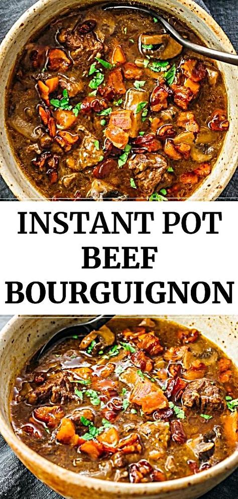 Keto Stew, Instant Pot Beef Bourguignon, Low Carb Beef Stew, Carrots Cooked, French Recipe, Beef Stew Crockpot, Potted Beef, Boiled Egg Diet Plan, Cremini Mushrooms