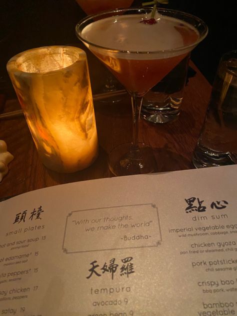 Restaurants Aesthetic, Restaurant Cocktails, Tao Restaurant, Chicken Gyoza, Chicago Luxury, Hot And Sour Soup, Sour Soup, Luxury Restaurant, Chicago Restaurants