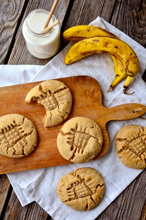 Peanut Butter Banana Cookies, Banana Cookie Recipe, Banana Cookies, Peanut Butter Recipes, Healthy Diet Recipes, Banana Recipes, Peanut Butter Banana, Butter Recipe, Good Healthy Recipes