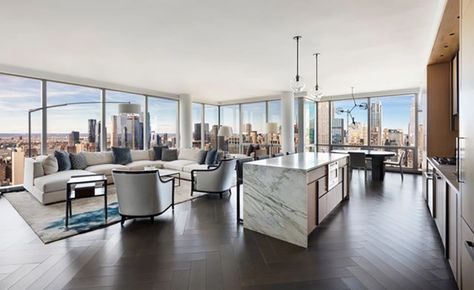 Rupert Murdoch Lists Two Manhattan Penthouses – DIRT Rupert Murdoch, Kelly Behun, Apartment View, Custom Benches, Kitchens And Bedrooms, Gisele Bundchen, New York Apartment, Apartment Interior, Elle Decor