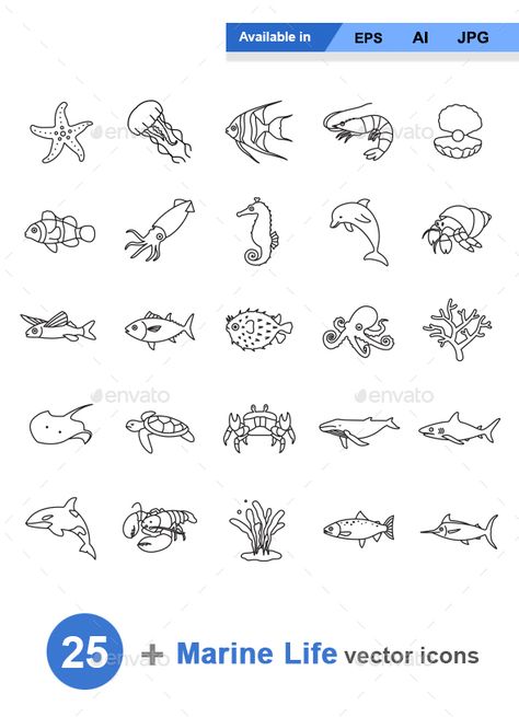 Medusa Animal, Marine Tattoo, Petit Tattoo, Sea Tattoo, Sketch Note, Funny Expressions, Octopus Tattoo, Doodle Icon, 자수 디자인