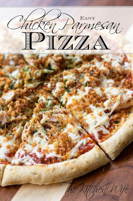 Chicken Parmesan Pizza, Stromboli Recipes, Pizza Stromboli, Parmesan Pizza, Chicken Pizza Recipes, Italian Pizza Recipe, Pizza Dinner, Easy Chicken Parmesan, Pizza Recipes Easy