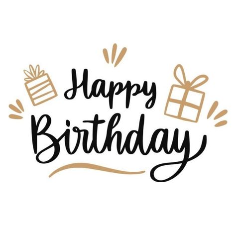 Happy Birthday In Cursive Fonts, Happy Birthday Calligraphy Fonts, Happy Birthday Font Style, Happy Birthday Font Aesthetic, Happy Birthday In Cursive, Font Happy Birthday, Birthday Cursive, Lettering Happy Birthday, Gold Presents