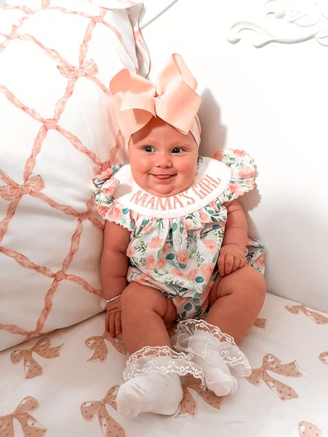 Mother’s Day Bubble🎀🌸 #AddleighGrace #3monthsOld Bubble Romper Baby Girl, Bubble Outfit, Bubble Clothes, Southern Baby, Childrens Clothing Stores, Baby Bubble, Pink Bubbles, Easter Girl, Bubble Romper