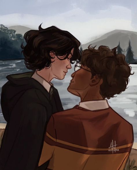 Choices Jegulus Fanart, Crimson Rivers Jegulus Fanart, Only The Brave Jegulus, Jegulily Fan Art, Star Chaser, Regulus Acturus Black, Marauders Fan Art, Gay Harry Potter, Harry Potter Ships