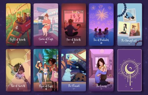 Cosmic Cycles Tarot by Martina Razo — Kickstarter Cosmic Cycles, Eight Of Wands, Today's Society, Diverse Characters, The Hierophant, Kickstarter Campaign, Crash Course, Tarot Deck, Tarot Decks