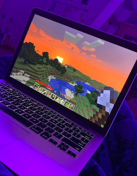 Playing Minecraft Aesthetic, Minecraft Laptop, Videogame Aesthetic, Gamer Aesthetic, Gaming Aesthetic, Best Gaming Laptop, Game Theory, Computer Games, Gamer Room