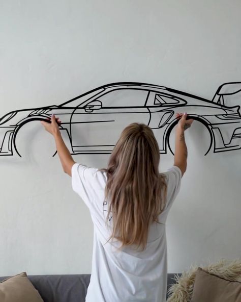 3d Car Wall Art, Petrol Vibes, Different Cars, Metal Room, Modern Home Offices, Airplane Wall Art, Airplane Wall, Interesting Products, Real Steel