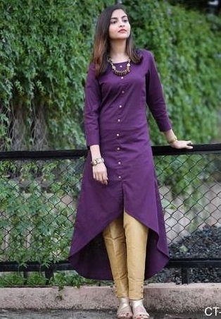 definitely come to your mind. Kurti Designs For Women, Silk Kurti Designs, Stylish Kurtis Design, Indian Kurti Designs, Kurti Style, New Kurti Designs, Latest Kurti, Simple Kurta Designs, Kurti Patterns