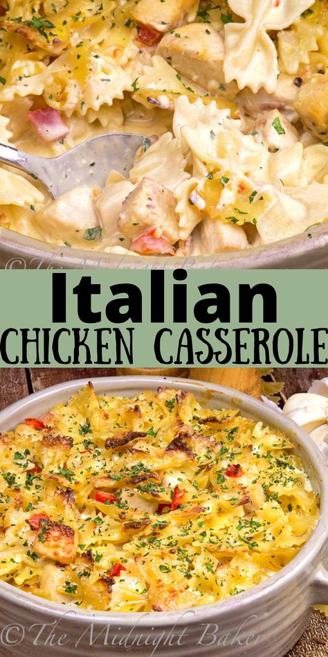 Italian Chicken Bake Recipes, Instant Pot Chicken Casserole Recipes, Italian Recipes With Chicken, Chicken Recipe Videos, One Pot Italian Chicken, One Pot Chicken Dinner, Italian Chicken Bake, Italian Chicken Casserole, Easy Italian Chicken