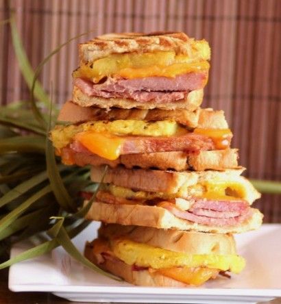 Fiji Sandwich | Tasty Kitchen: A Happy Recipe Community! Fiji Recipes, Fijian Recipes, Fiji Food, Fijian Food, Ham And Pineapple, Samoan Food, Toasted Sandwiches, Fiji Island, Island Recipes