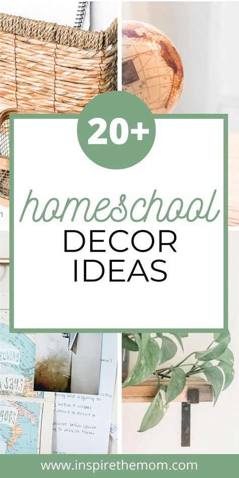 Get 20+ Homeschool Decor Ideas! #homeschool #homeschool decor #homeschool decor ideas #homeschool room #decorating #schoolroom ideas #room ideas Homeschool Room Ideas Elementary, Home Sweet Homeschool Sign, Homeschool Room Decorating Ideas, Classical Homeschool Room, Teen Homeschool Room, Home Classroom Ideas Homeschooling, Homeschool Decorating Ideas, Farmhouse Homeschool Room Ideas, Homeschool Wall Ideas