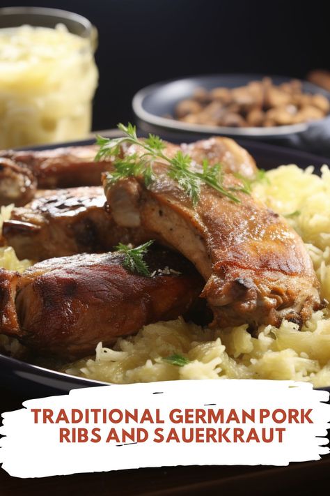 Traditional German Pork Ribs and Sauerkraut - Hungarian Chef Sauerkraut And Ribs Recipe, Spare Ribs And Sauerkraut, Pork Ribs With Sauerkraut, Pork Ribs And Sauerkraut, Ribs With Sauerkraut, Ribs And Sauerkraut, German Sauerkraut Recipe, Pork And Sauerkraut Recipe, Pork And Sauerkraut