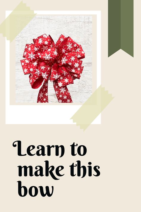 How Do You Make A Wreath Bow, How To Make Big Fluffy Bows, How To Make Bows With Ez Bow Maker, Making Wreath Bows Easy Diy, Christmas Wreath Bows Diy How To Make, How To Make Large Ribbon Bows, How To Make Large Wreath Bows, Making Large Bows For Wreaths, Large Bow Tutorial Wired Ribbon