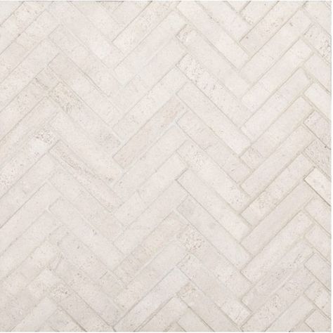 A beige / cream natural stone mosaic herringbone styx tile by Jeffrey Court. Backyard Tiles, Shower Remodel Diy, Secret Furniture, Small Shower Remodel, Jeffrey Court, Diy Bathroom Storage, Kitchen Backsplash Designs, Small Showers, Herringbone Floor