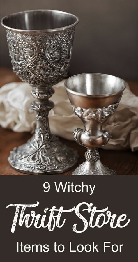 Curate a fabulous magical cabinet with these witchy items you can easily find at almost any thrift store. Witchy Store Aesthetic, Witchy Trinkets, Witchy Crafts To Sell, Eclectic Crafts, Witchy Crafts Diy, Witchy Office, Earthy Witch, Thrifting Wishlist, Dream Witch