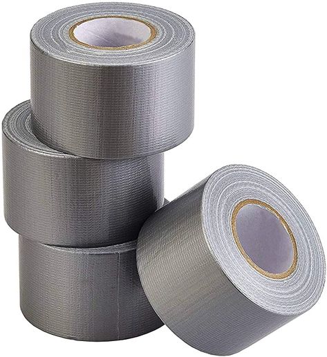 Amazon.com: LICHAMP Heavy Duty Silver Duct Tape Bulk Multi Pack, Travel Duct Tape Small Roll, 2 inch x 27 Yards x 4 Rolls (108 Total Yards), Ideal for Crafts and Sealing (Silver): Office Products Silver Tape, Mini Rolls, Travel Crafts, Packaging Tape, Duct Tape, Office Products, Christmas Wishlist, Pocket Size, Things To Buy