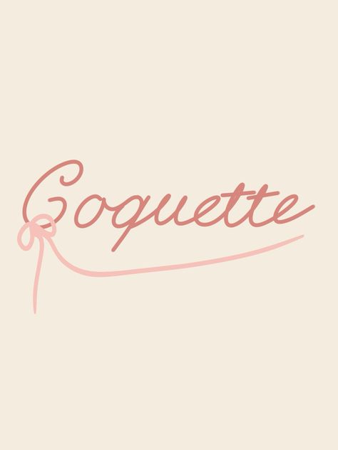 Lately loving the coquette trend. So cute and sweet. I use procreate to illustrate this cute and minimalist image. Design by Nelly O. Coquette Logo Design, Coquette Logo Ideas, Coquette Logo, Coquette Illustration, Coquette Images, Coquette Hoodie, Crochet Logo, Cute Logos, Instagram Backgrounds