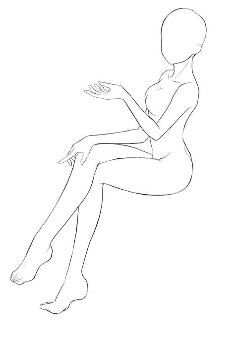 Laying Down Looking Up Reference, Spa Day Drawing, Leaning In Pose Reference, Drawing Body Poses Women, Dress Sitting Reference, One Hand On Hip Pose, Female Silhouette Drawing, Body Type Drawing Reference, Women Sitting Poses Drawing