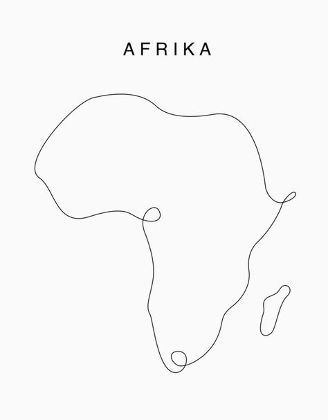 line art Afrika map. Continuous line Continent map. vector illustration. Single outline Africa  world. Outline Of Africa, Fine Line Africa Tattoo, Africa Continent Tattoo, Uganda Tattoo, Africa Outline Tattoo, Small Clipart, Africa Map Outline, Africa Illustration, Africa Tattoo