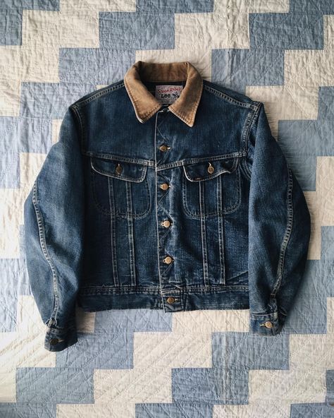 VELOUR on Instagram: “Smaller size Lee Storm Rider up for grabs. Nice and dark. DM for details.” Cowboy Fashion, Mens Vest Fashion, Rider Jacket, Classy Outfits Men, Denim Inspiration, Dad Fashion, Denim Wear, Riders Jacket, Men Stylish Dress