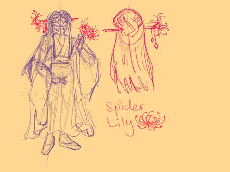 Spidersona sketch Spidersona Sketch, Spider Lily, Character Design, Lily, Sketch, Design Inspiration, Quick Saves, Design