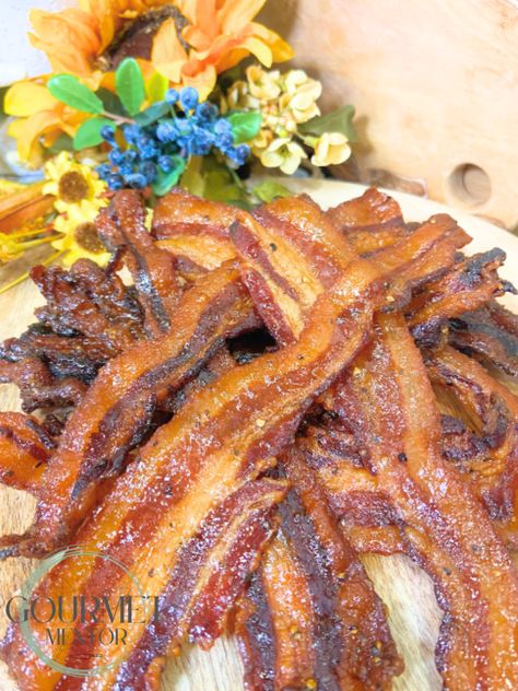 Mastering Candied Bacon: Tips for the Best Flavor Candid Bacon Recipes, Candied Bacon Recipe Easy, Sugared Bacon, Bacon Candy, Candied Bacon Recipe, Easy Bacon Recipes, Chocolate Covered Bacon, Christmas Ale, French Toast Waffles