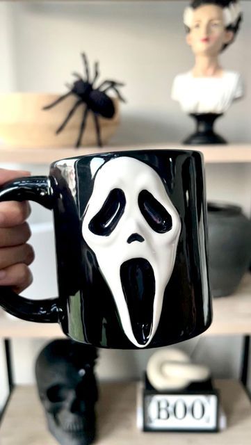 Sharing my spooky mug purchases from 2022 and I have listed where they’re each from below 🦇🖤 🦇Ghostface Mug @spirithalloween 🦇3D Ghost Mug @tjmaxx 🦇Skull Mug @killstar 🦇Ghosties Mug @marshalls 🦇Trick ‘R Treat Pumpkin Mug @spirithalloween 🦇Heat Activated Sam Mug @spirithalloween Creepy Mug, Trick R Treat Pumpkin, Skull Mug, Ghost Mug, Pumpkin Mug, Trick R Treat, Ghost Faces, Ceramic Mug, This Year