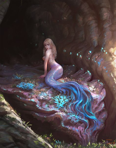 ArtStation - the lure bait, Hwanggyu kim Octopus Mermaid, Mermaid Images, Mermaid Artwork, Fantasy Mermaids, Mermaids Sirens, Siren Mermaid, Mermaid Siren, Mermaid Lagoon, Mermaid Stuff