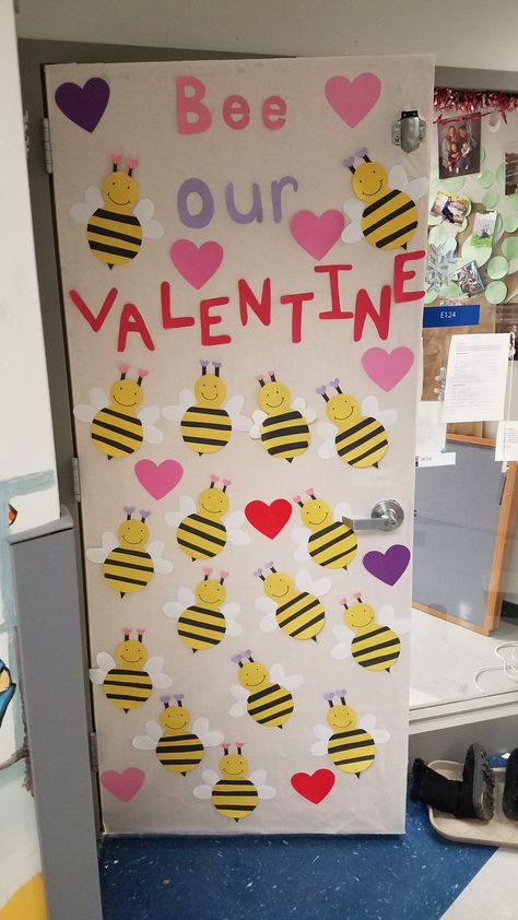 February Theme Classroom Door, Valentine Decorating Ideas For Classroom, Door Ideas For Valentines Day, Valentines Day Theme Classroom Door, Valentines Window Display Classroom, February Daycare Door Ideas, Heart Door Decorations Classroom, Preschool Valentines Door Decorations, Valentine’s Day Teacher Door