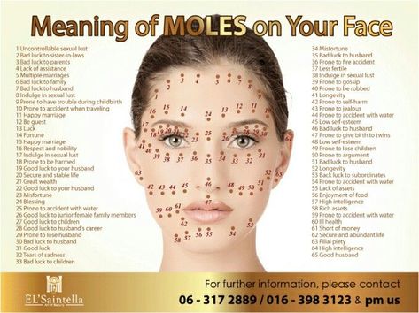 Mole Placement Meaning, Chinese Face Reading, Mole Meaning, Facial Mole, Moles On Face, Narrow Laundry, Red Moles, Recipes Using Bananas, Beauty Marks