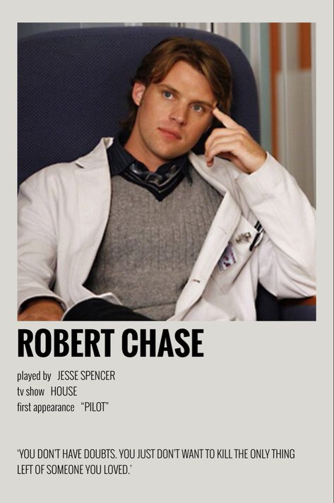 House Tv Show, House Show, House Md Wallpapers, Dr Chase House, The Office Poster Tv Show, Ahs Minimalist Poster, House Md Poster Tv Series, House Md Poster, Robert Chase House Md