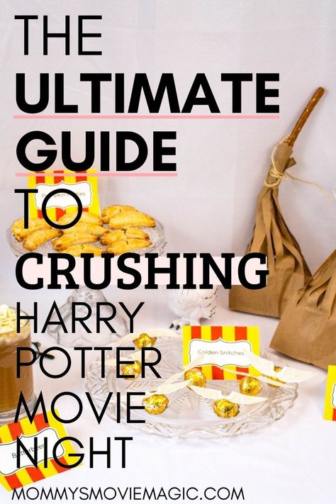 Harry Potter Outdoor Movie Night, Harry Potter Movie Night Food Ideas, Harry Potter Dinner And Movie Night, Harry Potter Family Movie Night, Harry Potter Movie Birthday Party, Harry Potter Celebration, Diy Harry Potter Movie Night, Harry Potter Watch Party Ideas, Harry Potter Movie Marathon Snacks