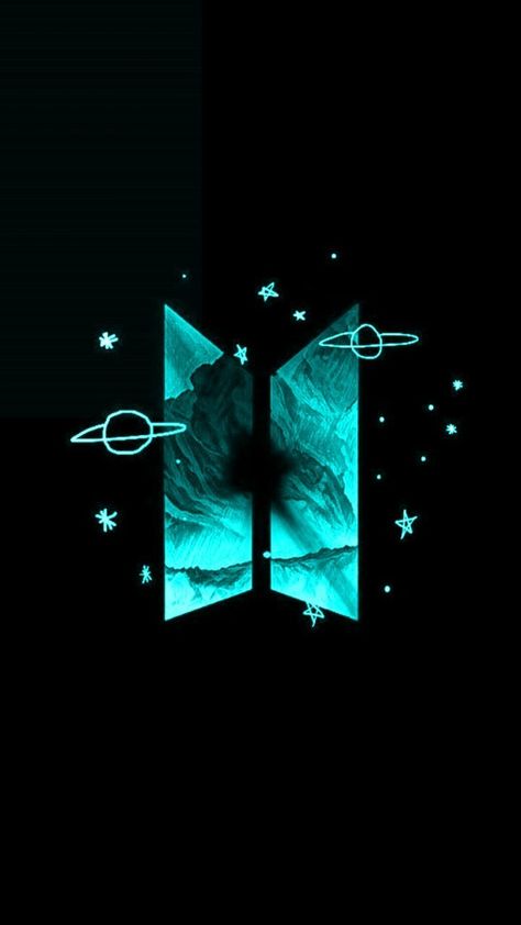 Bts Symbol Wallpaper, Bts Symbol, Symbol Wallpaper, Logo Wallpaper Hd, Neon Logo, Bts Backgrounds, Bts Aesthetic Wallpaper For Phone, Bts Pictures, Galaxy Wallpaper