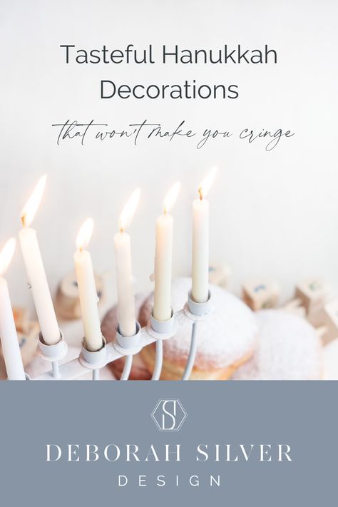 Chic Hannukah Decor, Interfaith Holiday Decor, Elegant Hanukkah Decor, Chanukah Decorations Diy, Hannakuh Decor, Hannukah Decorations Aesthetic, Hannukah Aesthetic, Hannukah Decoration, Hanukkah Aesthetic