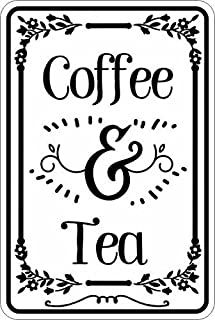 Coffee Signs Diy, Mini Cafeteria, Pretty Farmhouse, Tea Sign, Coffee/wine Bar, Coffee Mug Display, Cafe Sign, Tea Cafe, Music Drawings