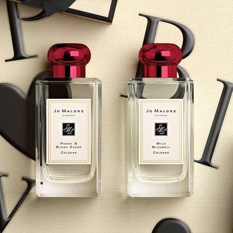 Jo Malone London on Instagram: “Sealed with a kiss… Surprise your Valentine with the scent they love, topped with a ruby red cap. #ValentinesDay” Jo Malone London Perfume, Personalised Gifts For Her, Jo Malone Fragrance, Oriflame Beauty Products, Sealed With A Kiss, Peony Blush Suede, Room Diffuser, Man Cave Home Bar, Perfume Design