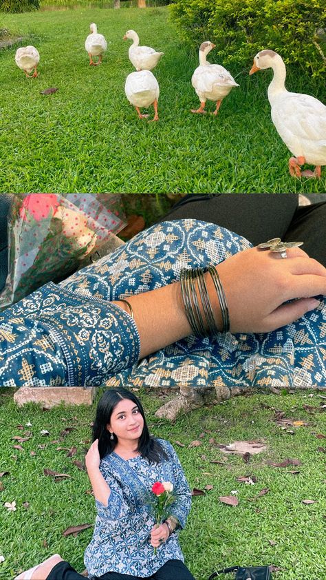 Desi Picnic, Flower Poses, Desi Ootd, Cool Henna Designs, Random Clicks, Organza Suits, Picnic Aesthetic, Sisters Photoshoot, Best Poses For Photography