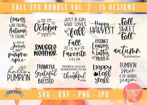 Fall Bundle SVG, Autumn Bundle SVG, Fall Quote SVG, Thanksgiving Svg, Fall Svg File, Fall Sign Bundle Svg, Autumn Svg, Thanksgiving Bundle - Etsy Halloween fonts #halloweenfonts fonts #fonts font #font 2.1071 Fall Fonts, Fall Quote, Fall Rock, Fall Words, Thanksgiving Signs, Autumn Svg, Svg Thanksgiving, Stationery Printing, Svg Bundles